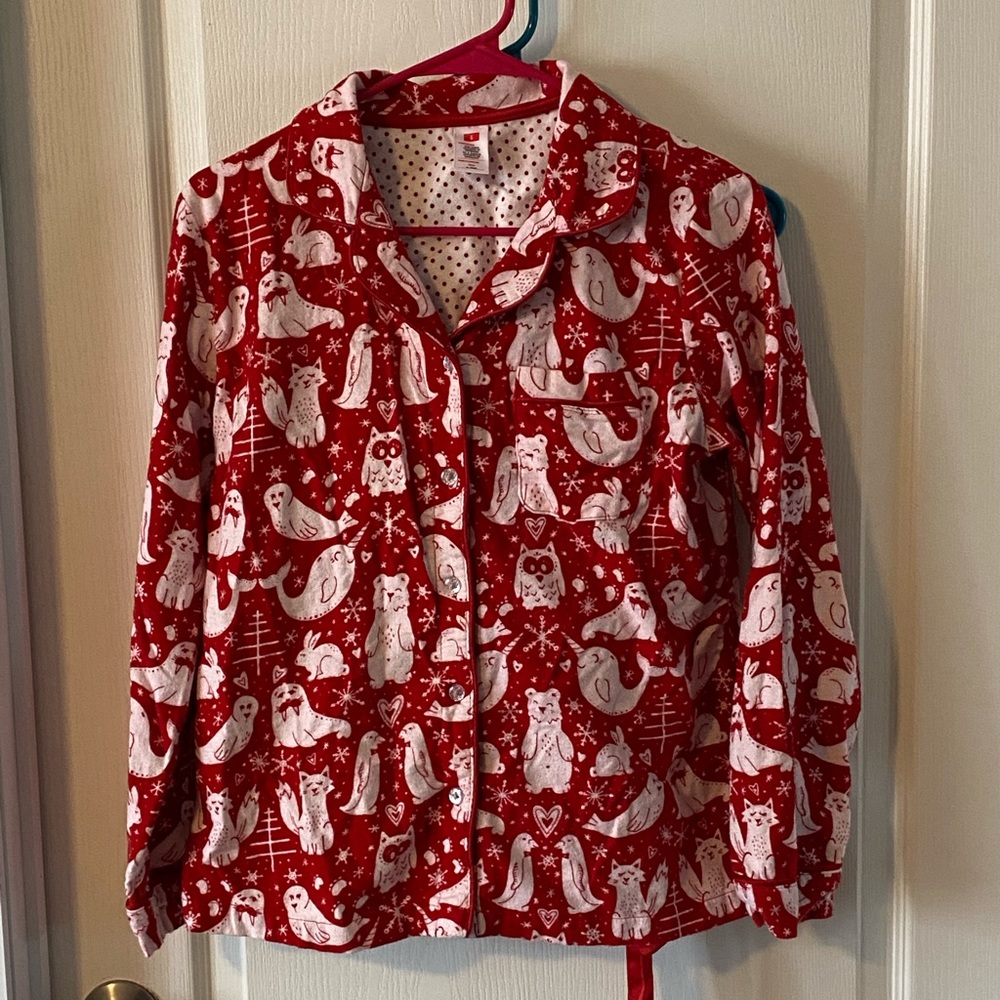 Long sleeved holiday PJ set